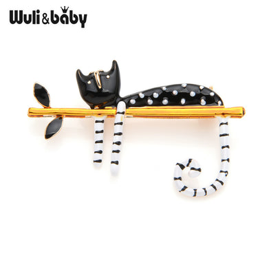 Lazy Cat Brooches For Women
